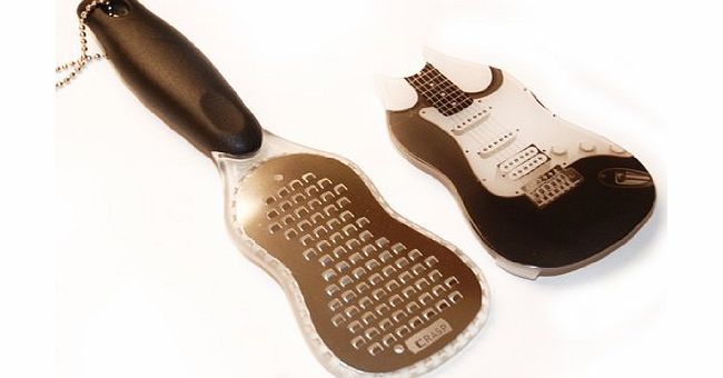 Stones Music Guitar Shaped Handheld Cheese Grater - Cheesy Fun for Guitarists