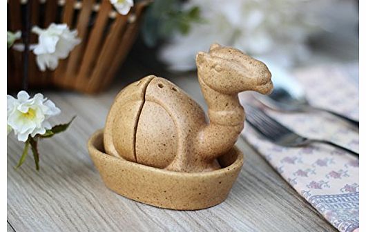 Christmas Gifts Unique Ceramic Camel Shaped Salt & Pepper Shaker Set Kitchen & Table Accessories (12.7x7.6x10.2 cm)