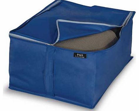 Storeasy Blue Peva 2 Piece Blanket Storage Set - Small