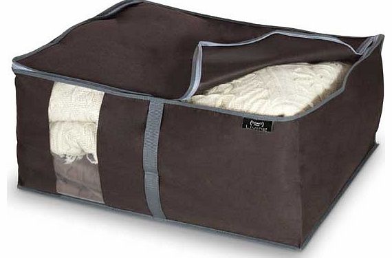 Storeasy Brown Peva 2 Piece Blanket Storage Set - Medium