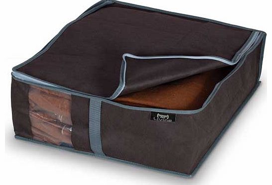 Storeasy Brown Peva 2 Piece Blanket Storage Set - Small