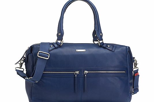 Storksak Caroline Leather Changing Bag, Blue