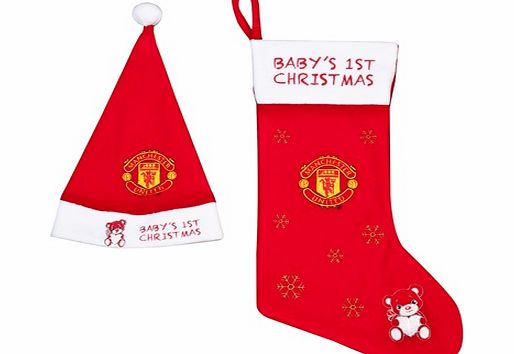 Manchester United Christmas Babys 1st Hat and