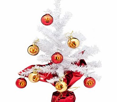 Storm International Manchester United Christmas Desktop Tree with 8