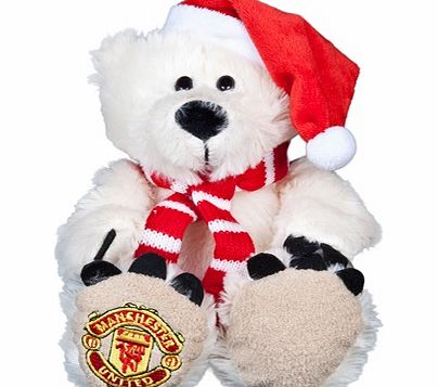 Storm International Manchester United Christmas Polar Bear with Hat