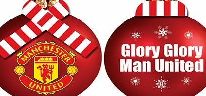 Storm International Manchester United Christmas Scarf Bauble - 100mm