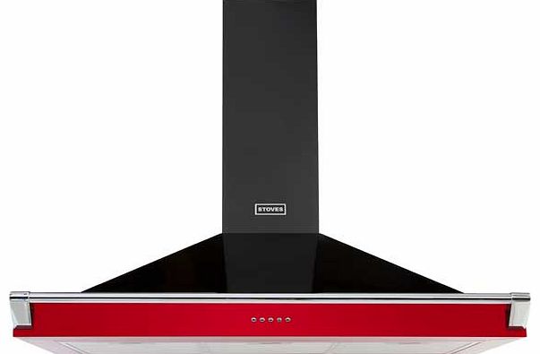Stoves 1100 110cm Cooker Hood - Red