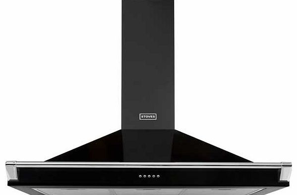 Stoves 1100 RICH 110cm Cooker Hood with Rail -