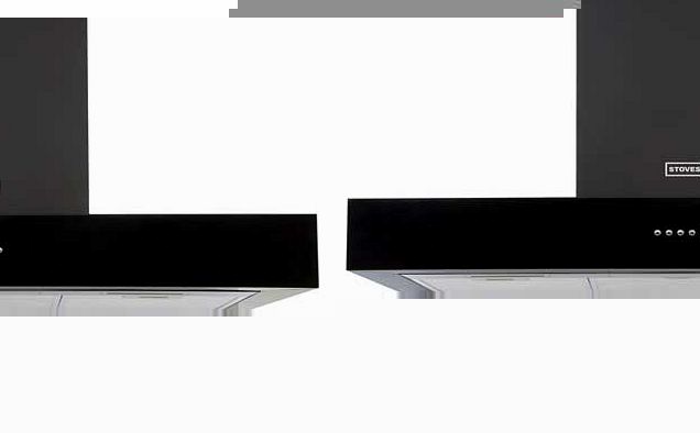 Stoves 900 STERLING 90cm Flat Cooker Hood - Black