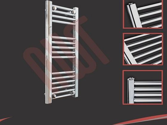 300mm(w) x 800mm(h) Straight Chrome Heated Towel Rail, Radiator, Warmer 895 BTUs Bathroom Central Heating Ladder Rail