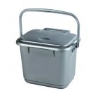 Straight Solid Kitchen Caddy - Silver 5 Litre