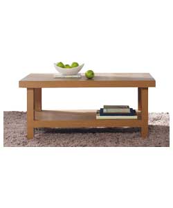 Oak Effect Chunky Coffee Table