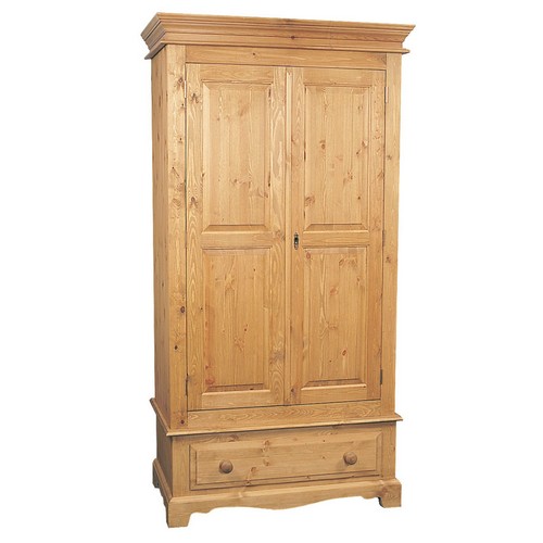 Stratford Pine Double Gents Wardrobe (1 Drawer)
