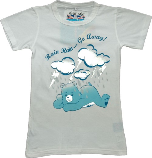 Rain Rain Go Away Ladies Care Bears T-Shirt from Street Code