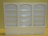 12th scale triple white shop shelves for dolls house