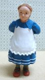 Dolls House Girl In Blue Resin Figure