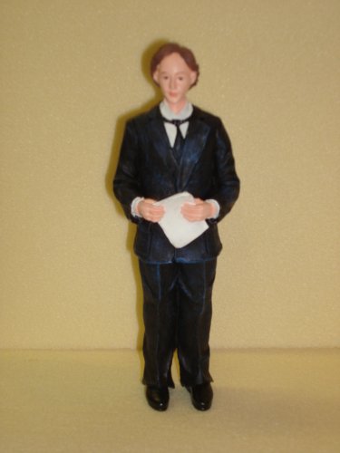 Streets Ahead Dolls House Resin Doll Gent with papers