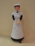 Streets Ahead Dolls House Resin Doll Maid with tray