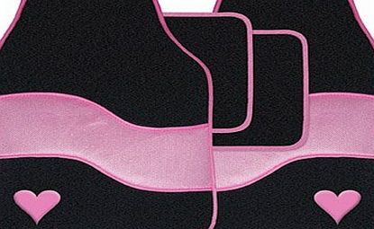 Streetwize Pink Heart Car Mats