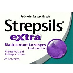 Strepsils Extra Blackcurrant Lozenges - 24