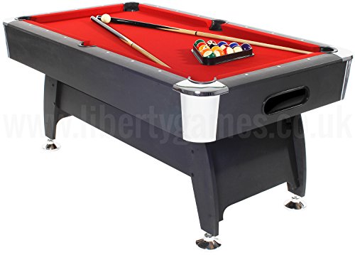 Strikeworth Pro American Deluxe 6ft American Style Pool Table With Red Cloth