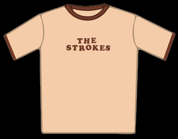 Strokes Tan Ringer T-Shirt