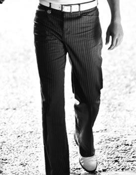 Stromberg Golf Trousers St. Tropez Black/White Pinstripe