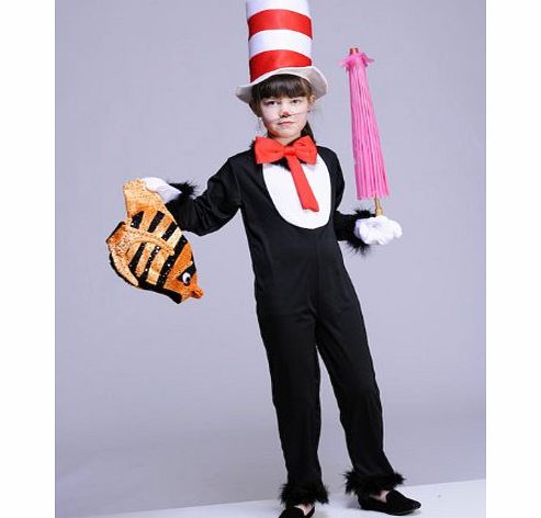 Struts Fancy Dress Childrens Size Cat In The Hat Style Fancy Dress Costume (8-10 years)