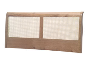 Chartwell 6FT Natural Oak With Rattan Headboard