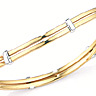 STUBBS Collection Yellow Gold Twin Circlet Bangle