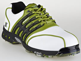 Golf and#39;08 Helium Pro II Golf Shoe White/Lime/Black