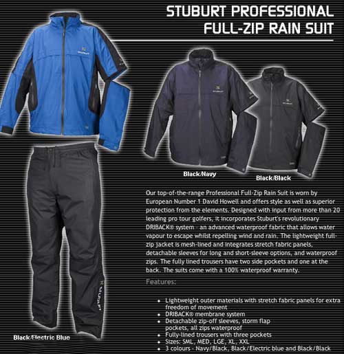 Professional Full-Zip Rain Suit