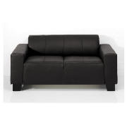 leather sofa regular, black