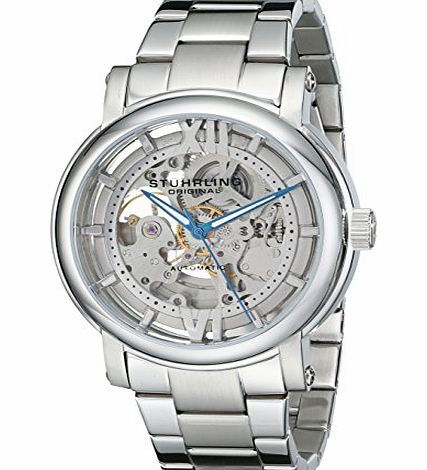 Stuhrling Original Legacy Winchester XT Elite Mens Automatic Watch with Silver Dial Analogue Display and Silver Stainless Steel Bracelet 426A.01