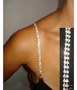 StunningBoutique Diamante Bra Straps Crystal Clear double Rows *High quality*