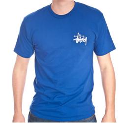 STUSSY Basic Logo T-Shirt - Dark Blue