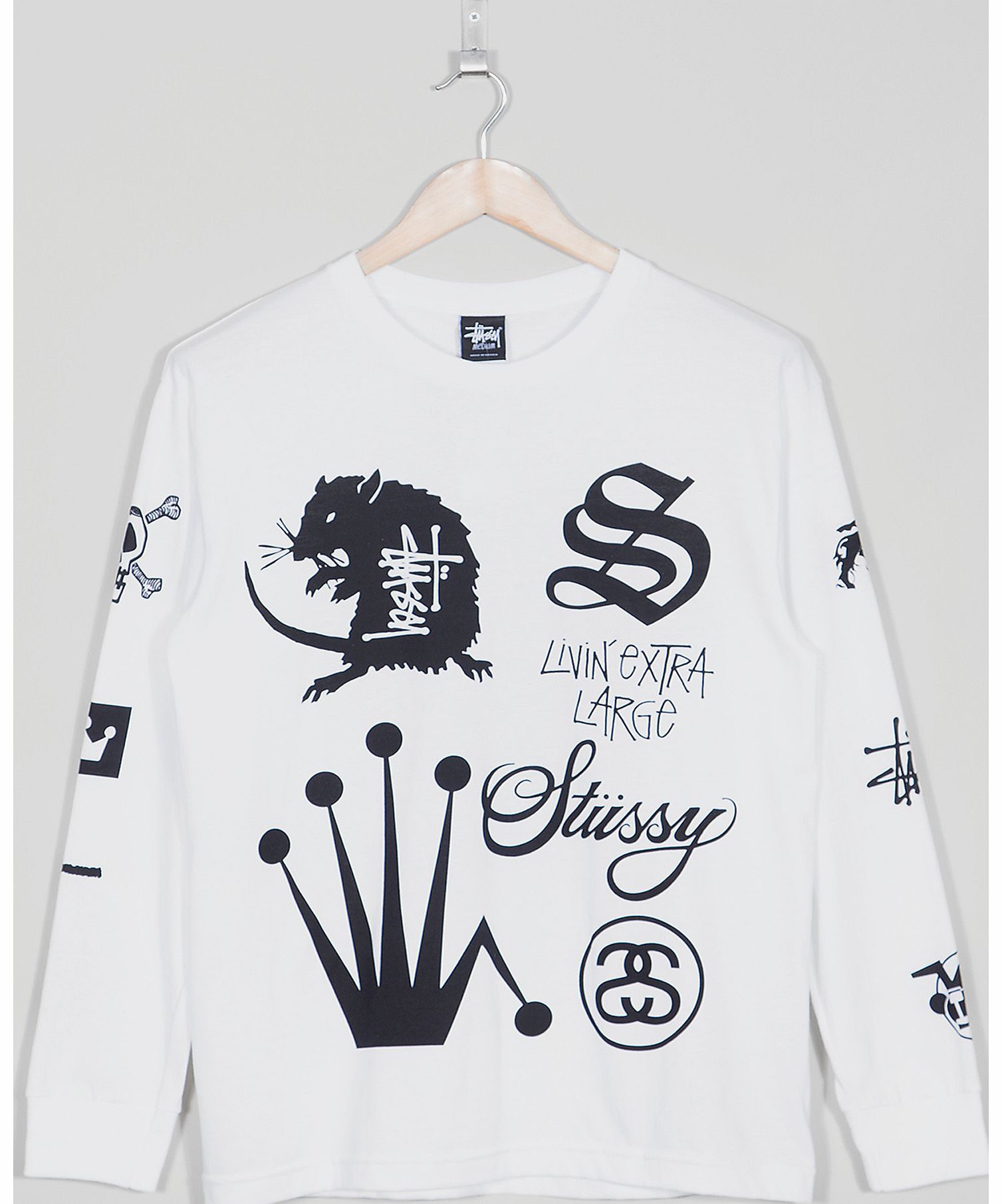 Stussy Crown Collage Long Sleeve T-Shirt
