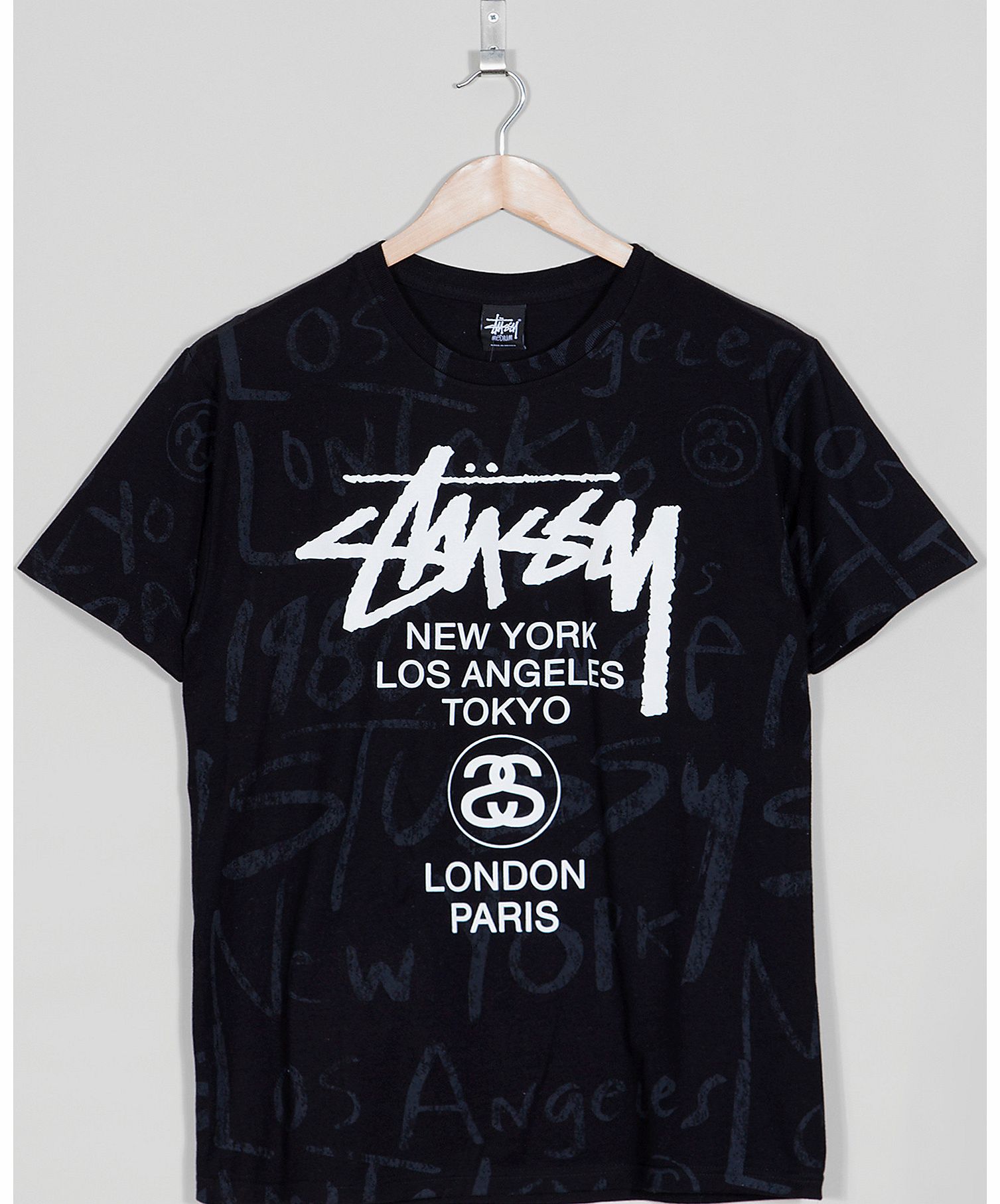 Stussy World Tour Scribble T-Shirt