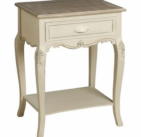 Style-A-Room SHABBY CHIC FRENCH STYLE COUNTRY 1-DRAWER BEDSIDE TABLE / LAMP TABLE / END TABLE - ** FULL RANGE OF MATCHING FURNITURE IS AVAILABLE FOR BEDROOM, LIVING ROOM, KITCHEN, DINING ROOM, BATHROOM amp; HALL 