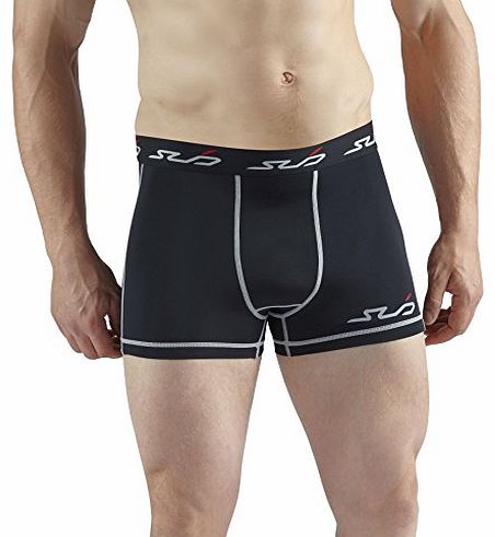Dual Mens Compression Baselayer Boxer Shorts - Black, Medium