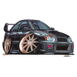 subaru Impreza STI - Blk T-shirt