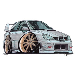 subaru Impreza STI 06 - Silver Kids T-shirt