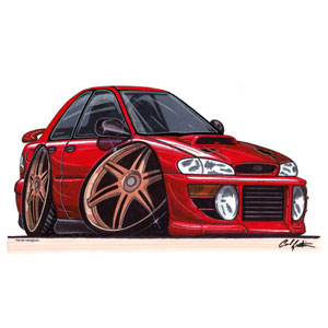 subaru Impreza Turbo - Red Kids T-shirt