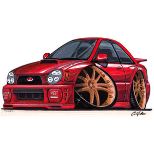 subaru Impreza WRX 44S - Blue T-shirt