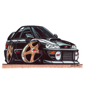subaru Impreza WRX STI - Black Kids T-shirt