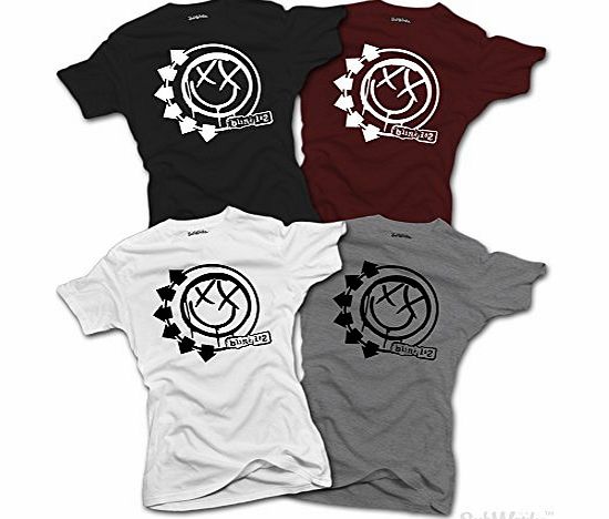 SubWorks Ltd. Womens Blink 182 T-SHIRT Punk Rock Logo Top (XX-Large, Grey)