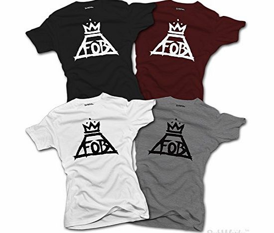 Womens Fall Out Boy T-SHIRT Save Rock amp; Roll Album Music (Small, Grey)