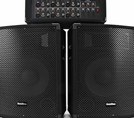 SubZero 300W SubZero PA System with FX Mixer and Speakers