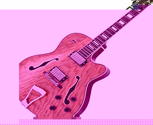 SubZero New Orleans Semi Acoustic Jazz Guitar Natural