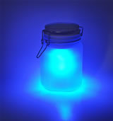 Moon Jar - glows blue at night